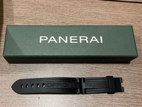 panerai rubber strap metal opening too tight|original Panerai rubber strap.